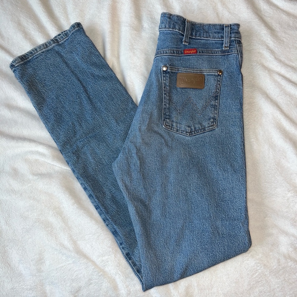 Wrangler Straight Leg Blue Jeans